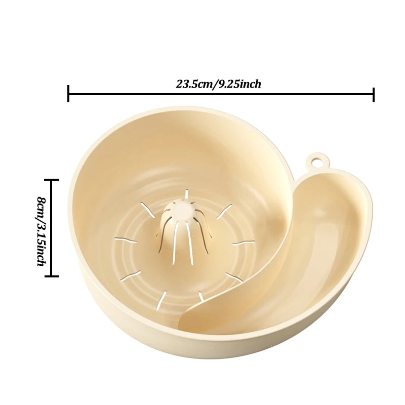 Rotating Fruit and Vegetable Washing Basket, Salad Spinner and Food Strainer