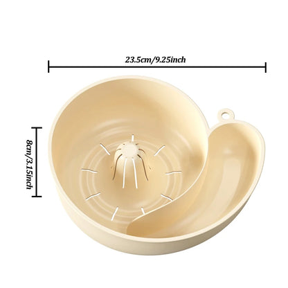 Rotating Fruit and Vegetable Washing Basket, Salad Spinner and Food Strainer