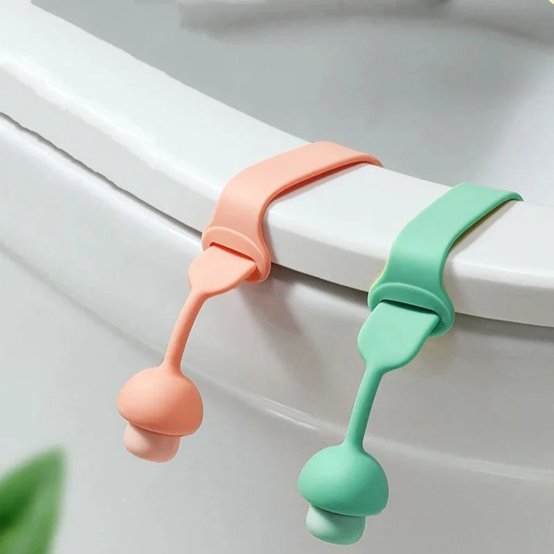4-Pack Silicone Toilet Lid Lifting Handles, Hygienic Toilet Seat Grabbers