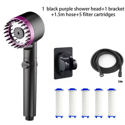 Filtered Shower Head with 3 Spray Modes and Massage Function, Bathroom Shower Head