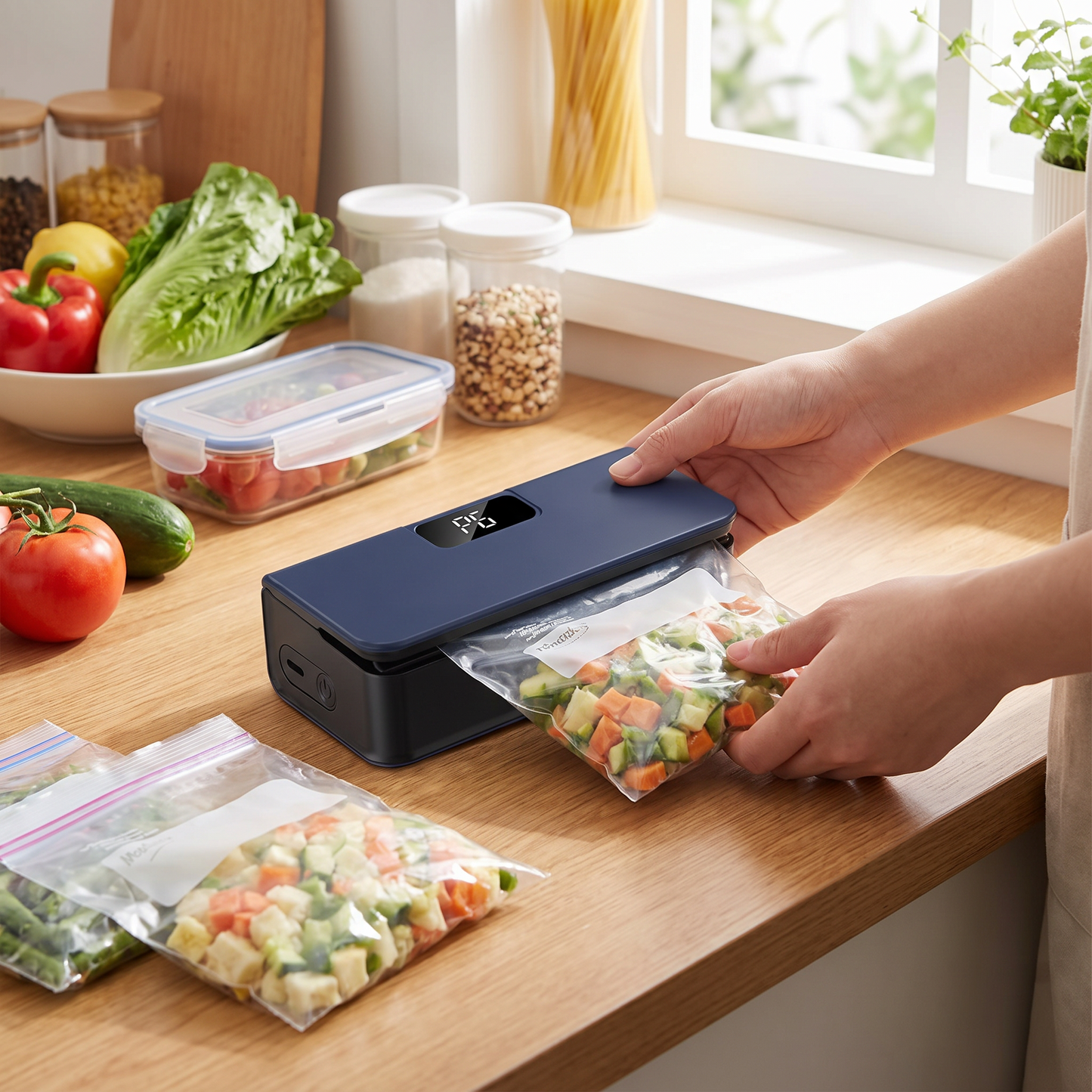 Sealing meal-prep bags