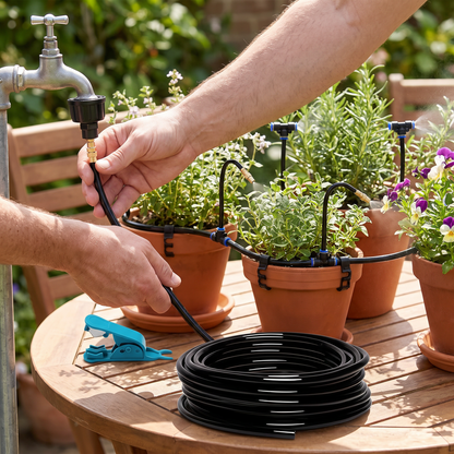 Connecting the kit to a garden tap