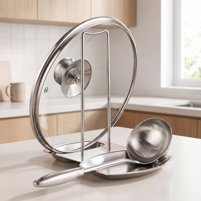 Organizer holding utensils on a counter