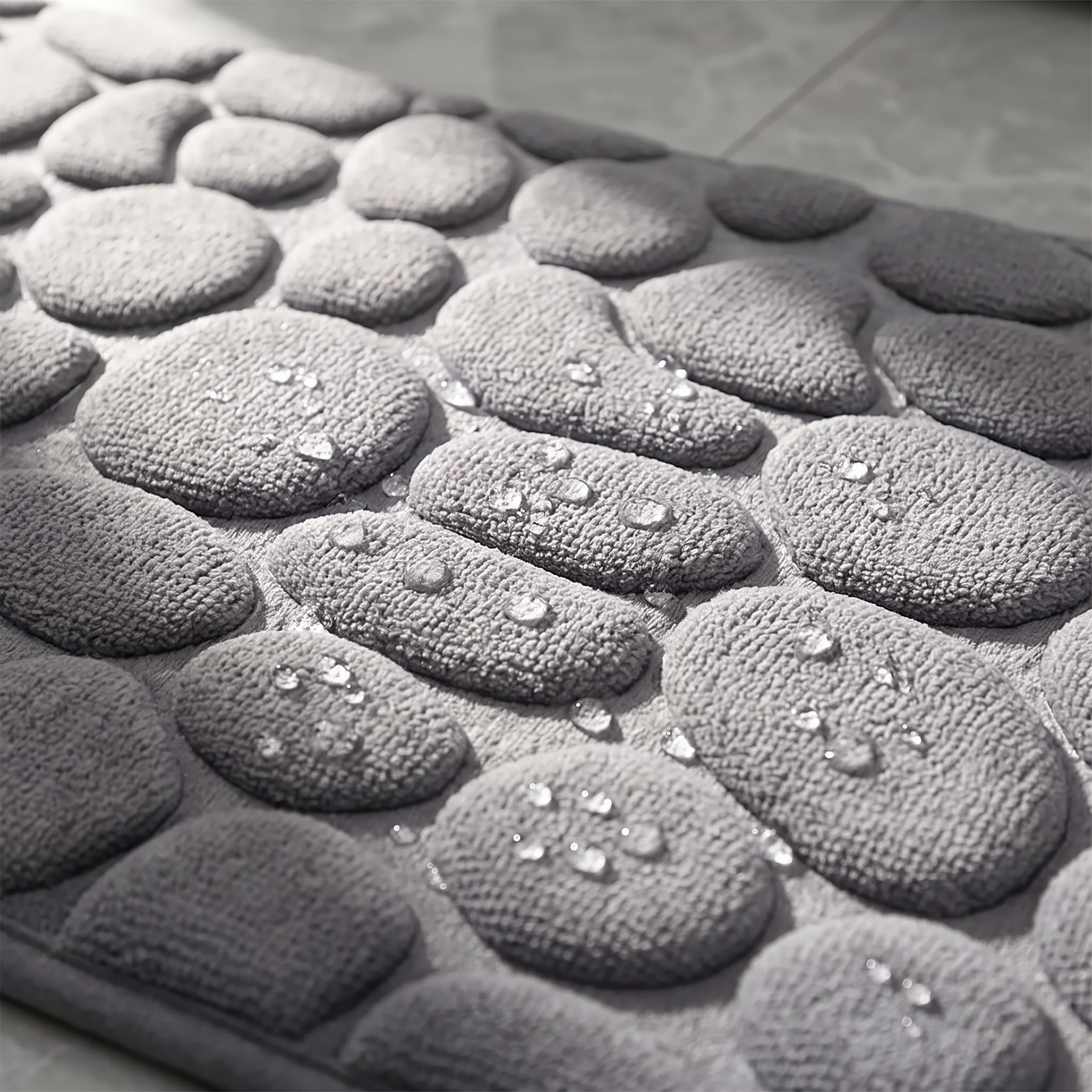 Close-up of the embossed mat texture