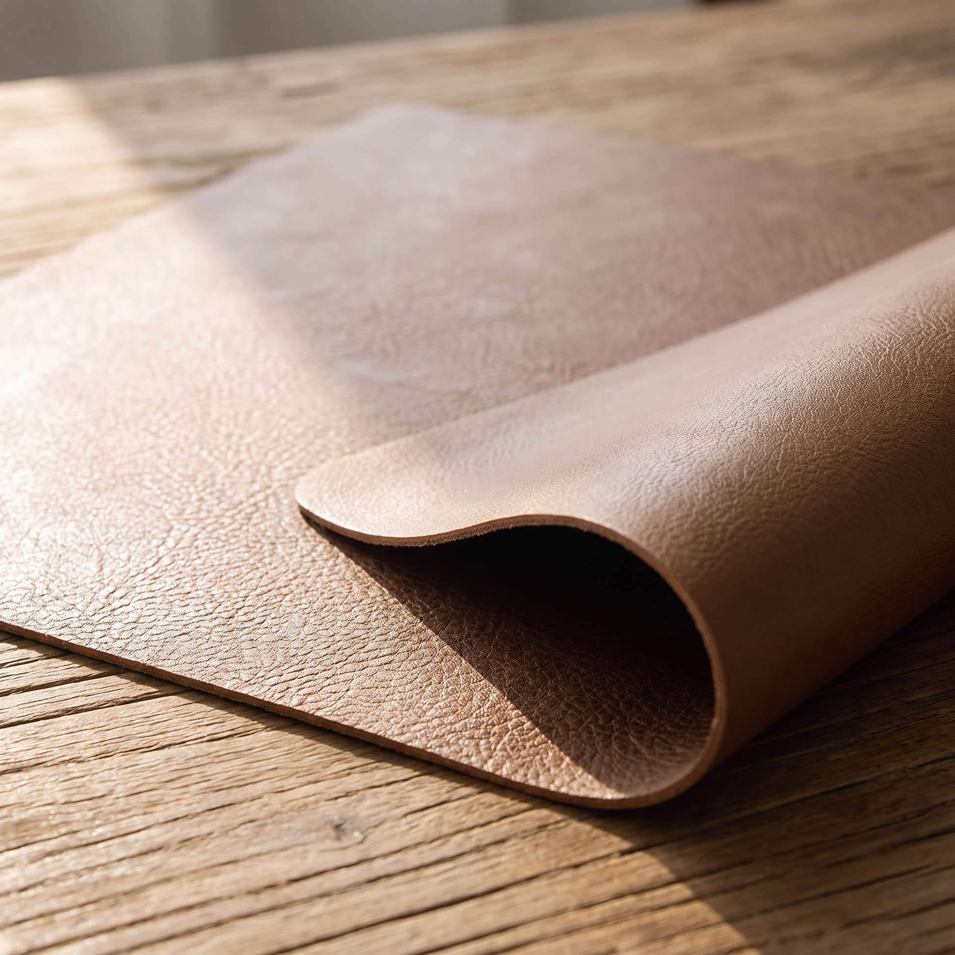 Close-up of the placemat texture and edge