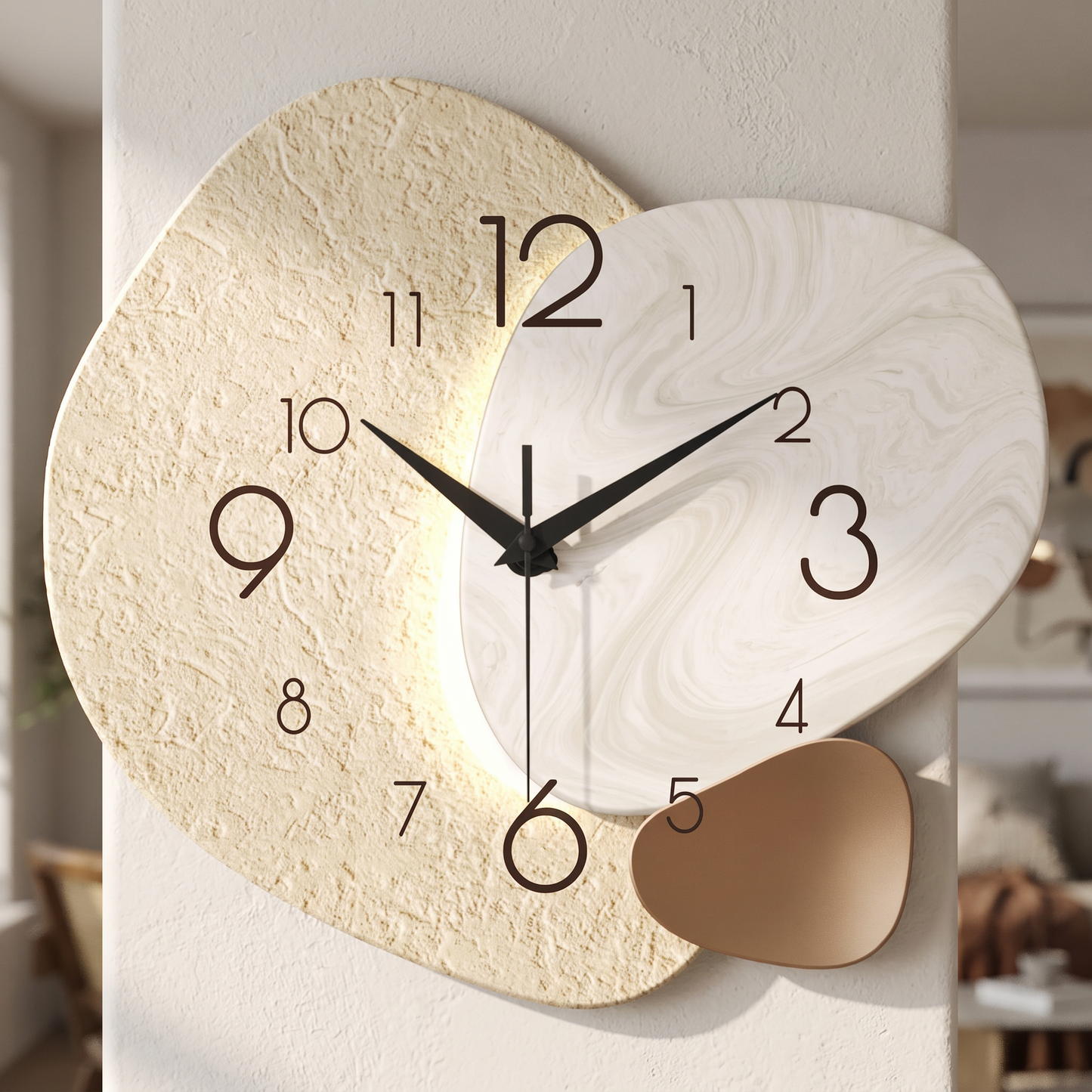 Close-up of the clock face