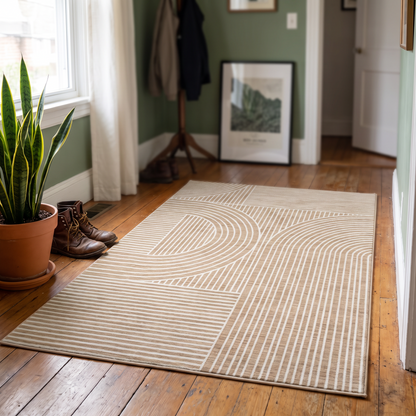 Rug in a hallway entry
